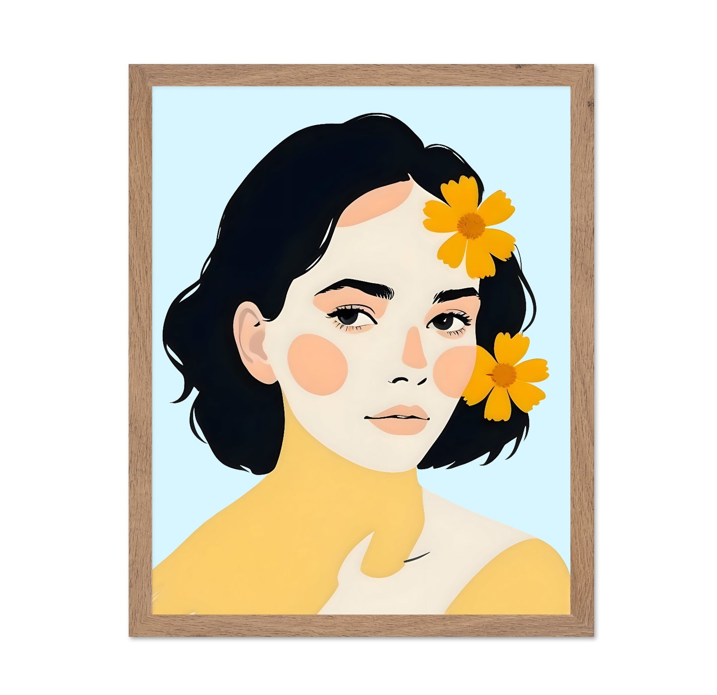 Floral Portrait Woman No4