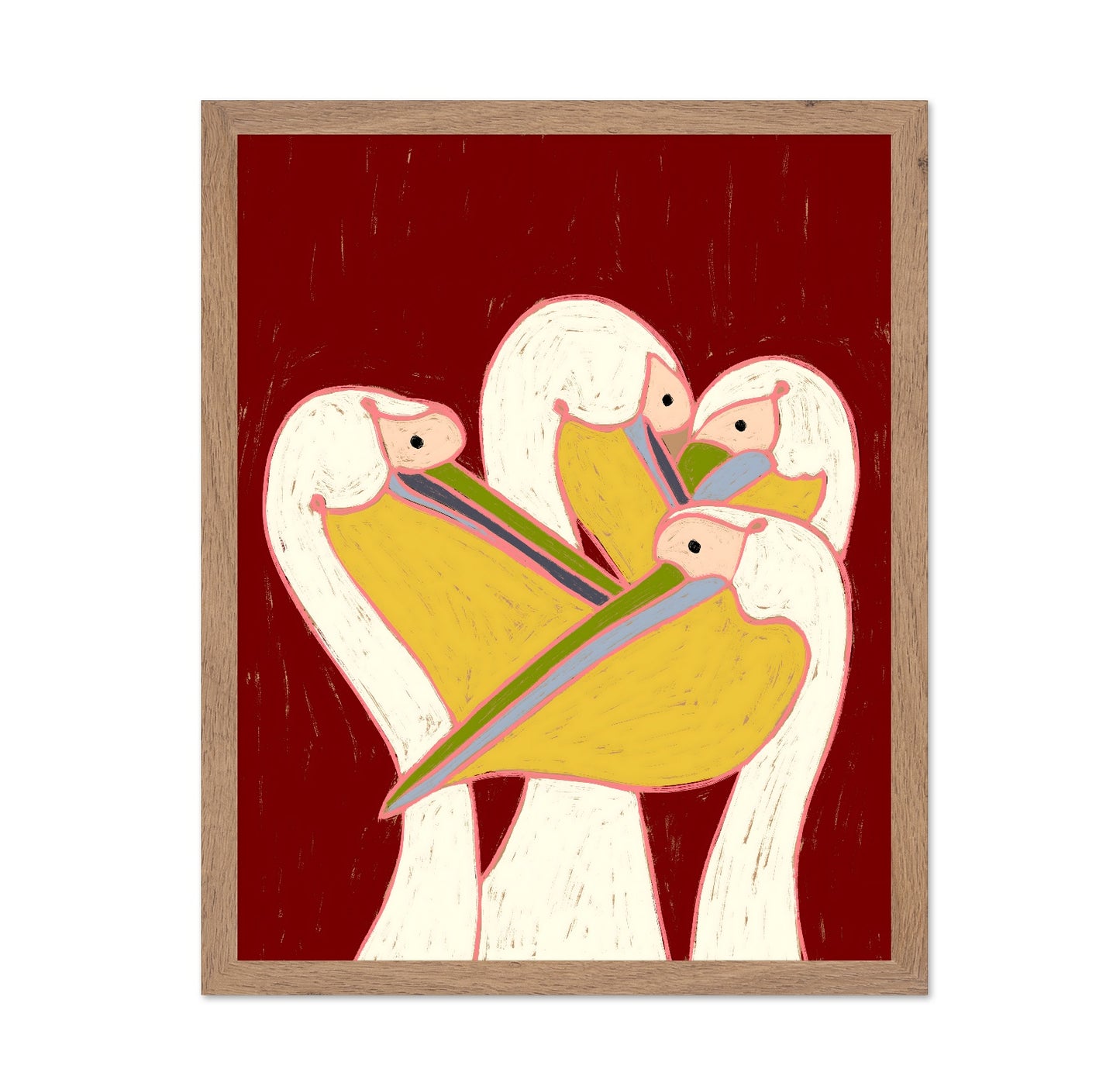 Abstract Bird Embrace