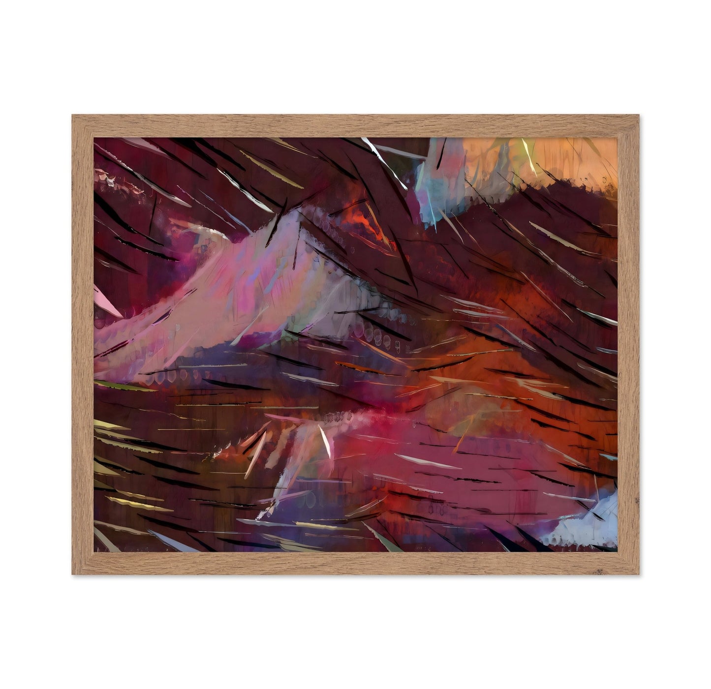 Crimson Motion Abstract No1