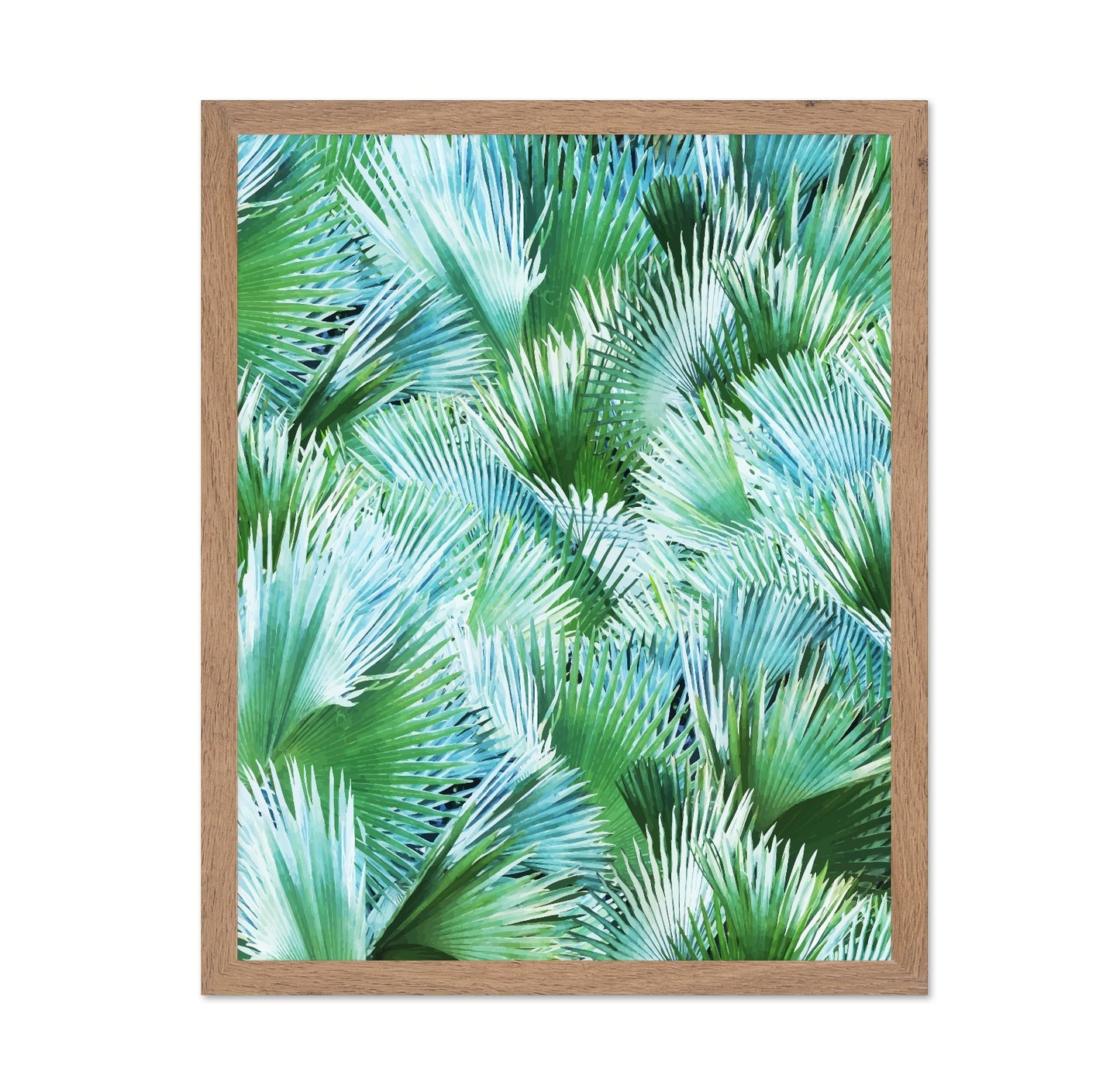 Tropical Palm Fan Pattern