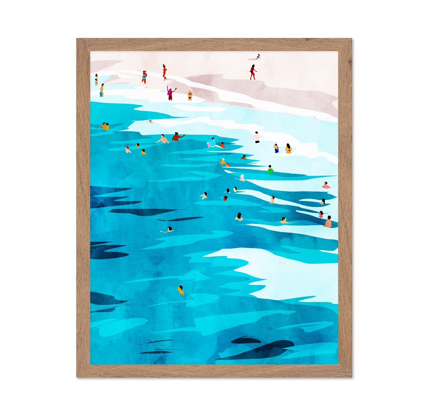 Beach Swim Crowd