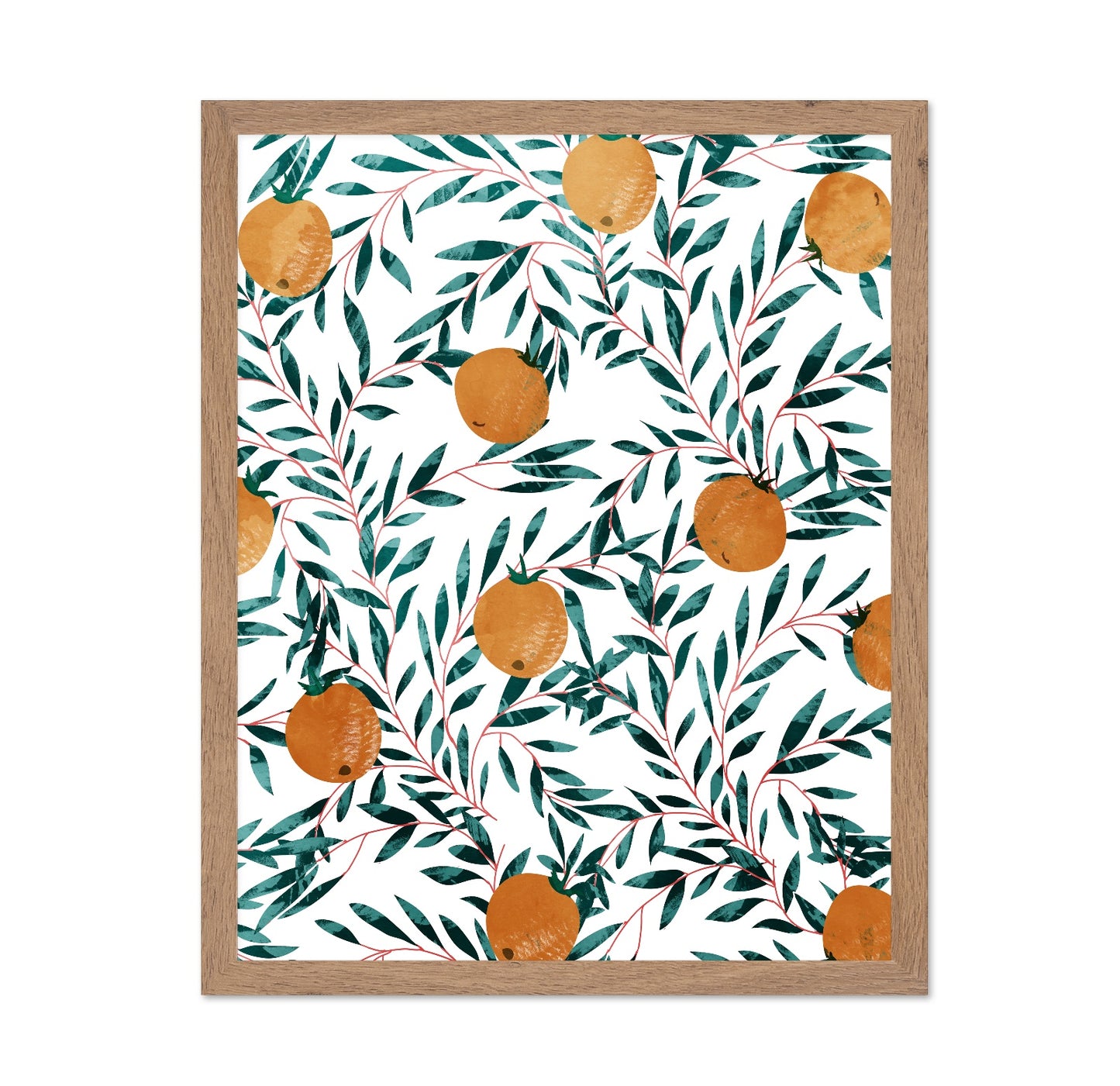 Orange Branch Pattern