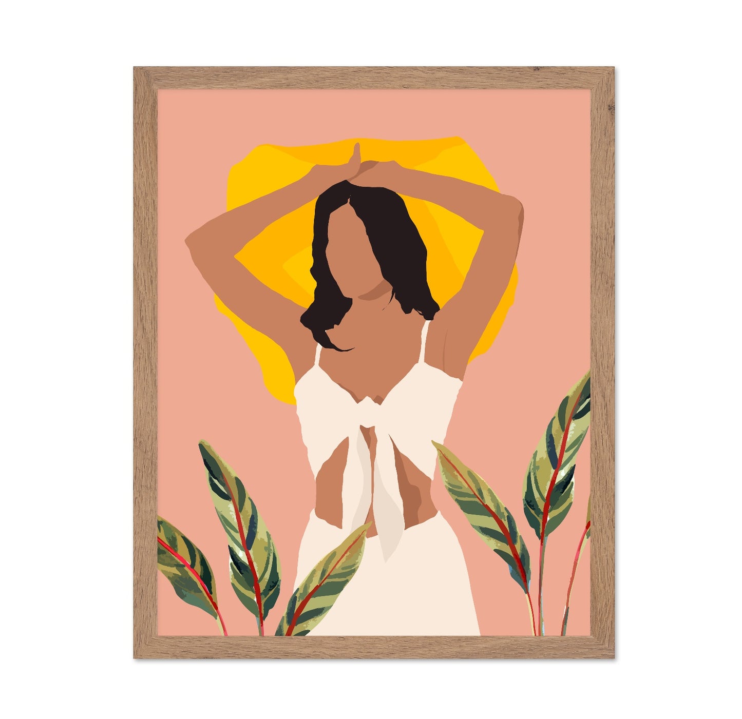 Sunlit Woman Silhouette