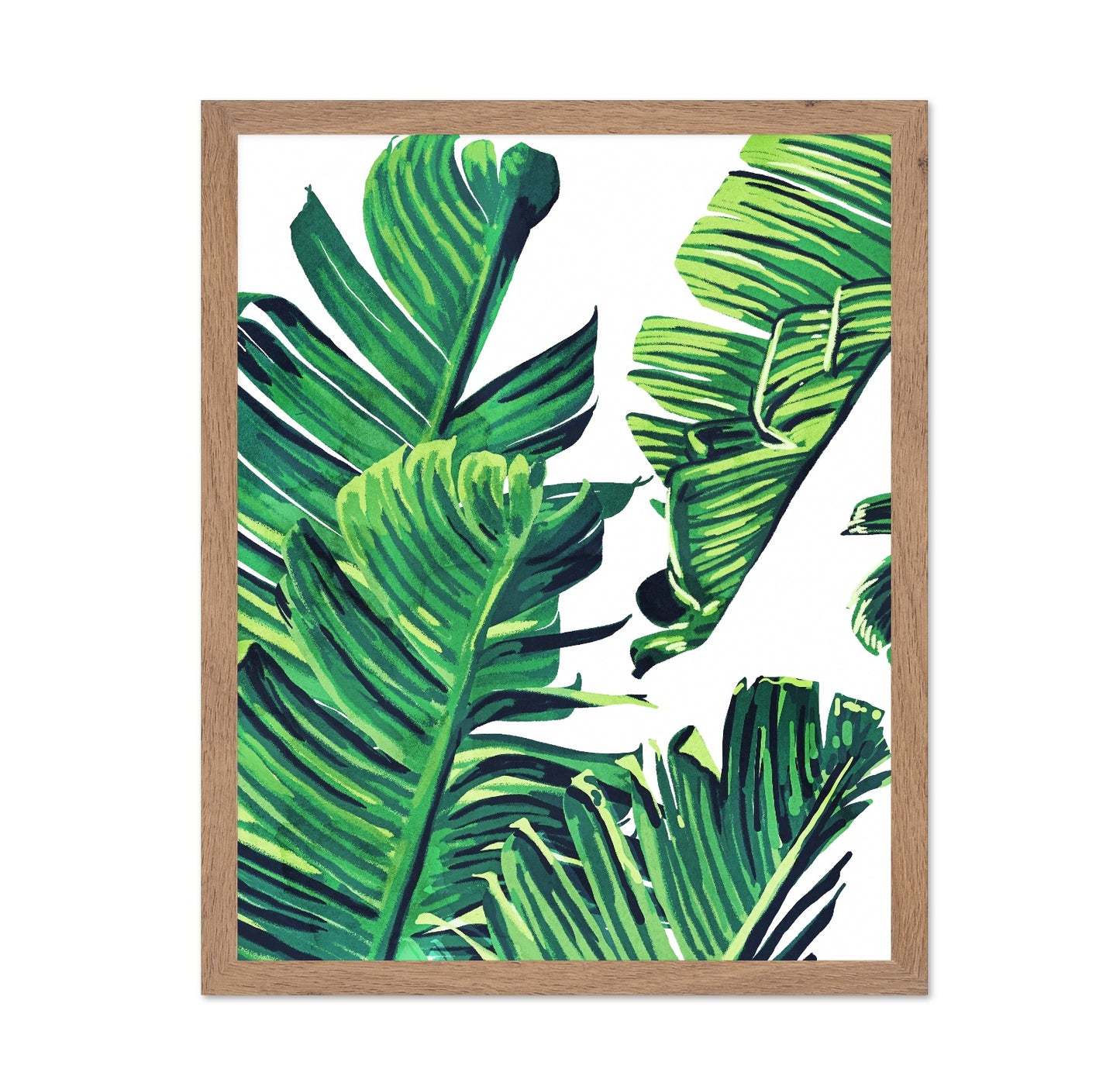 Green Tropical Leaves No2