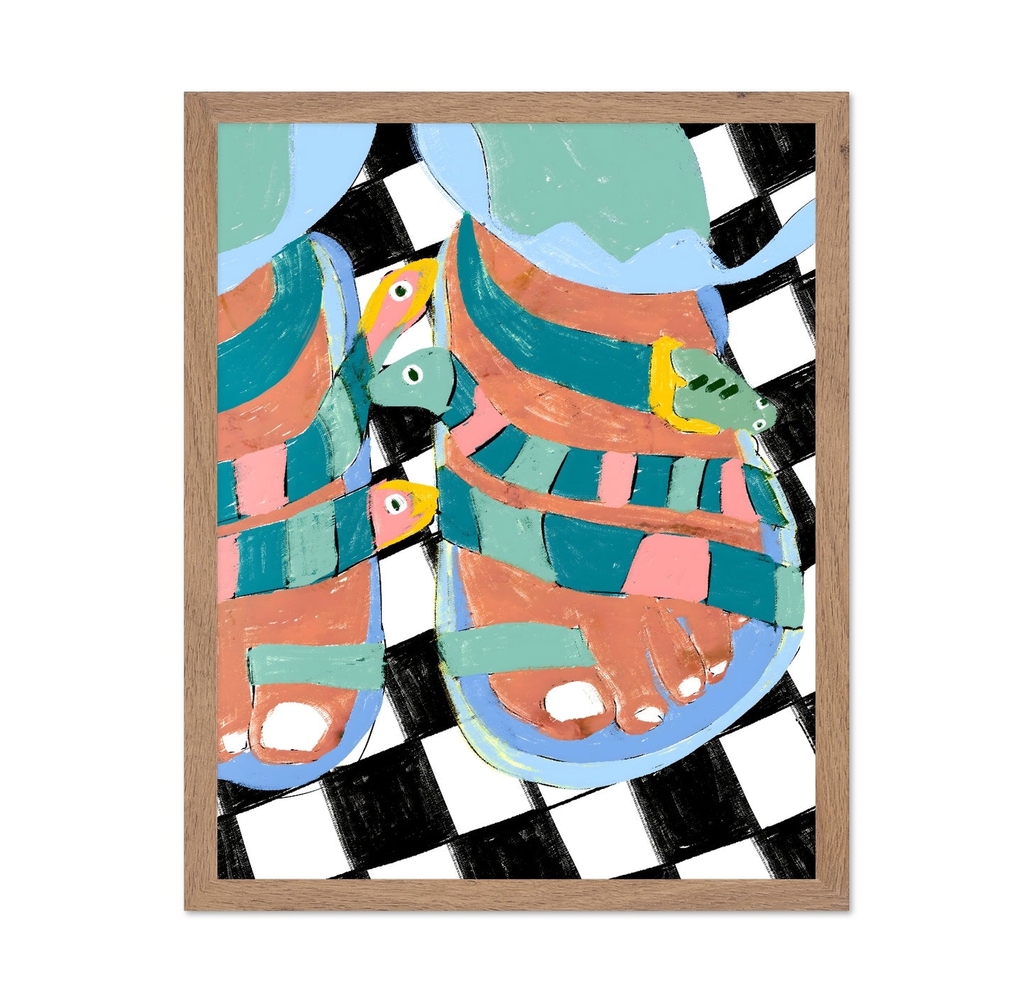 Colorful Sandal Pattern