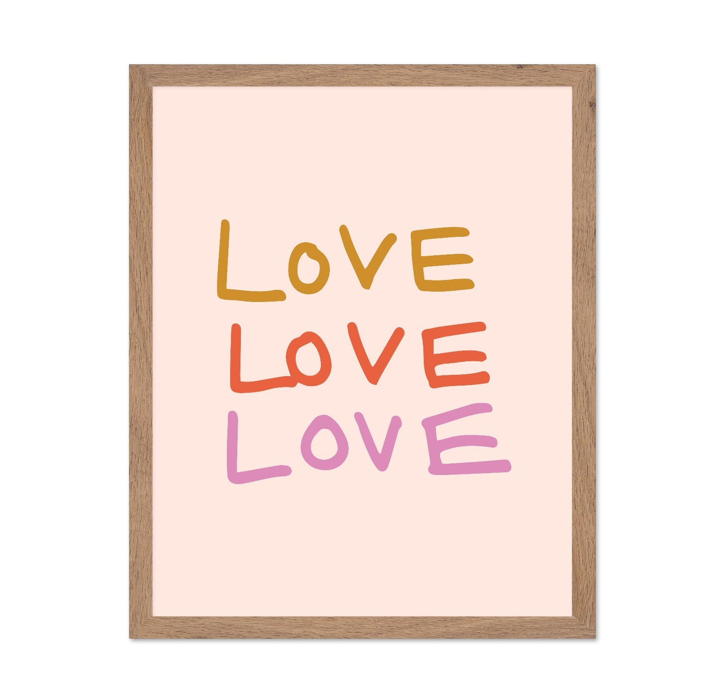 Colorful Love Text