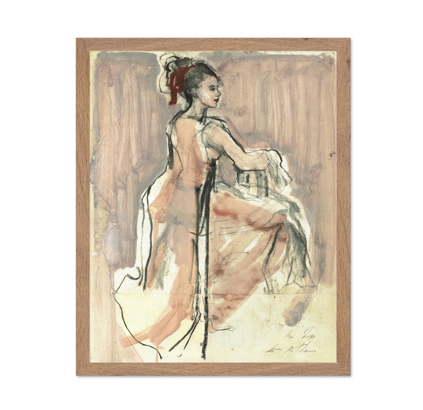 Seated Woman Profile