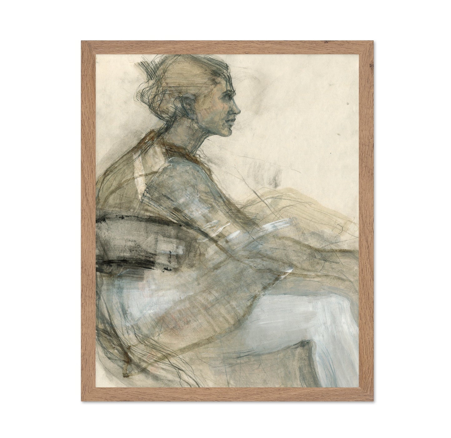 Seated Figure Sketch Study