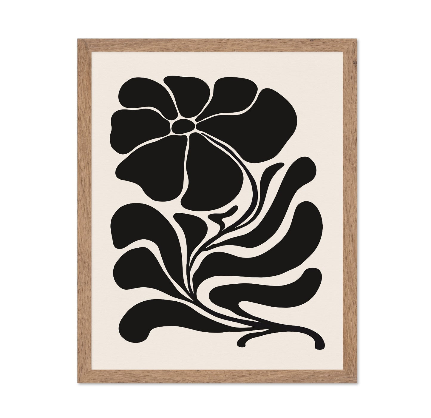 Bold Black Flower