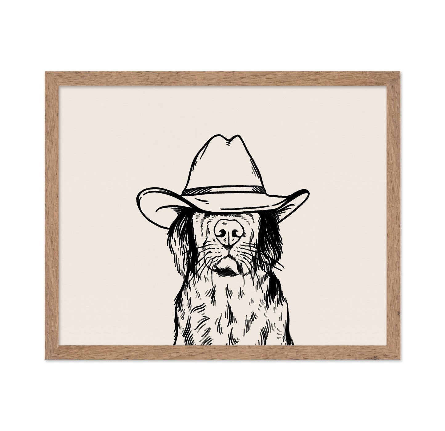 Cowboy Dog Portrait No2