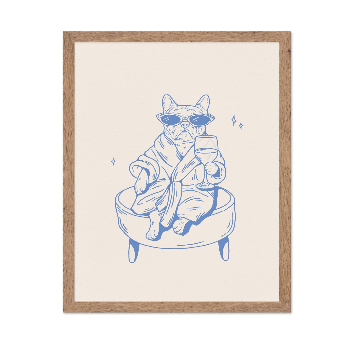 Relaxed Bulldog Wine