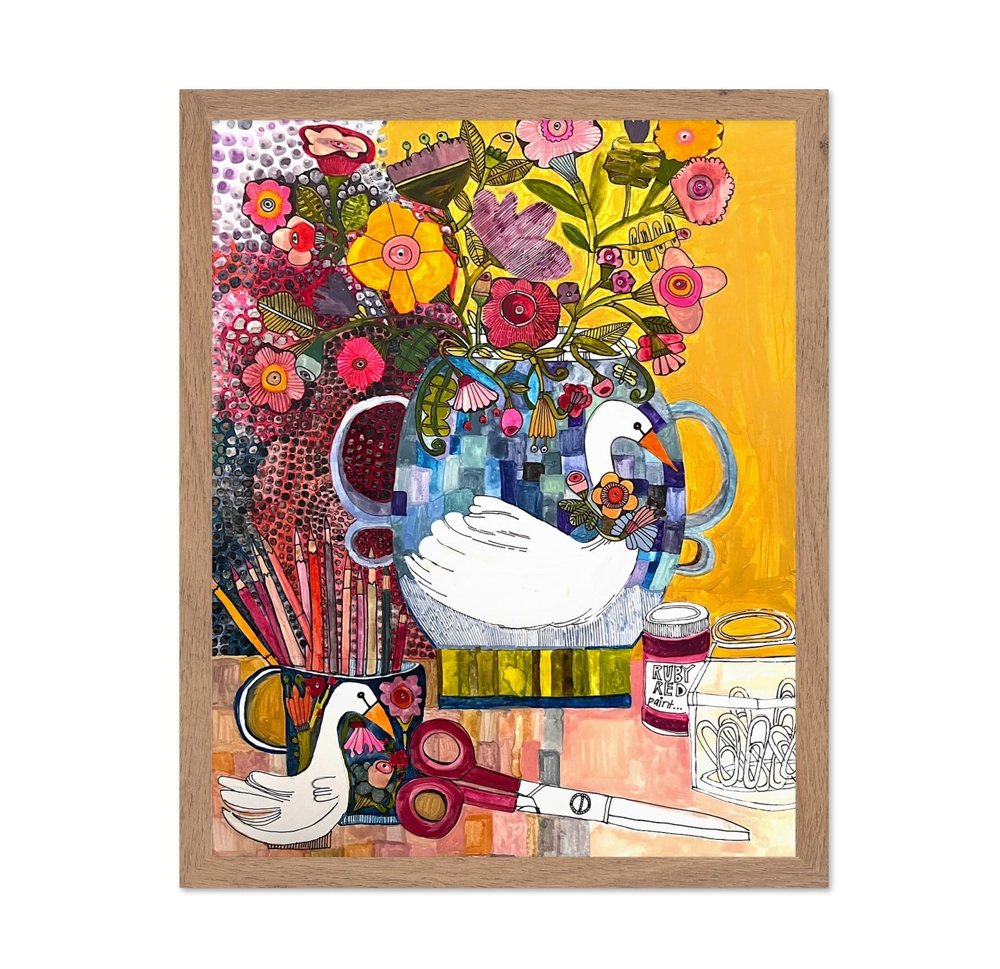 Whimsical Goose Still Life