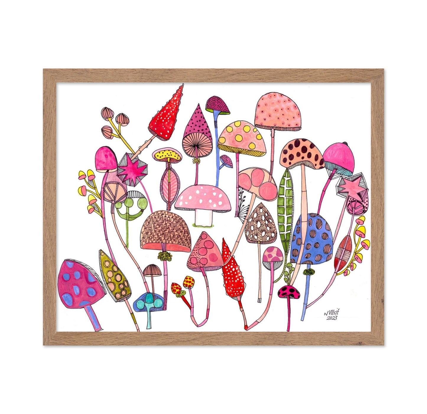 Whimsical Mushroom Garden
