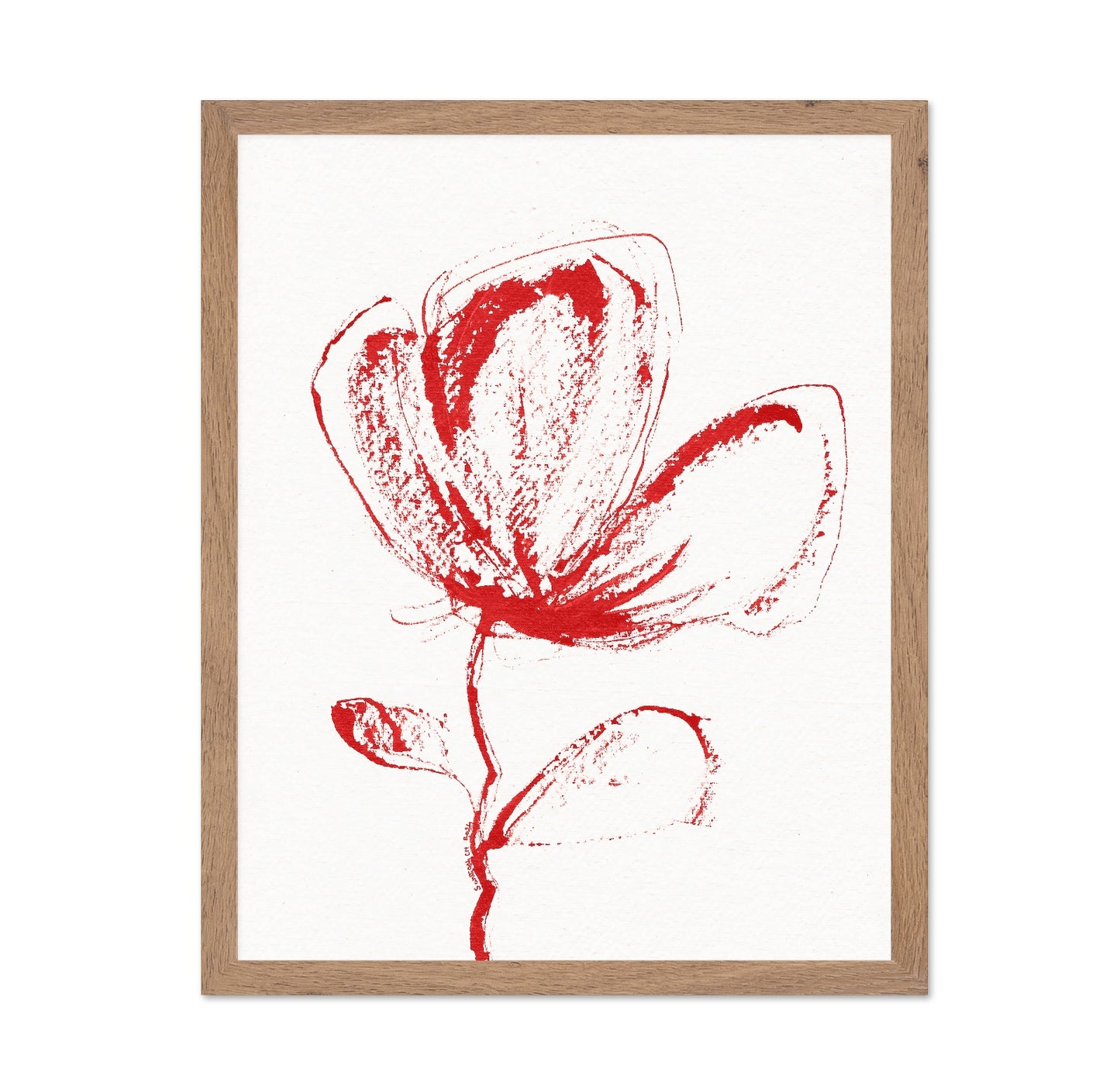 Red Floral Sketch