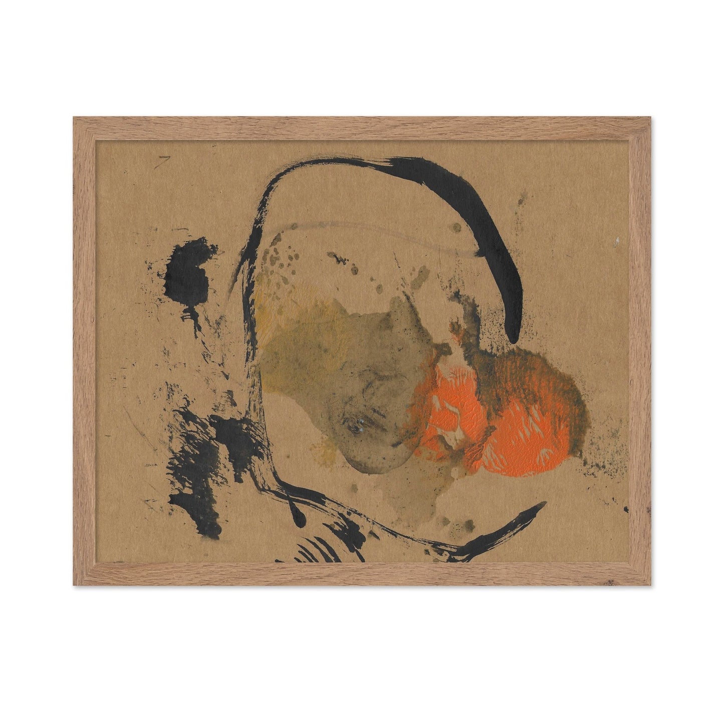 Abstract Earth Tone Face