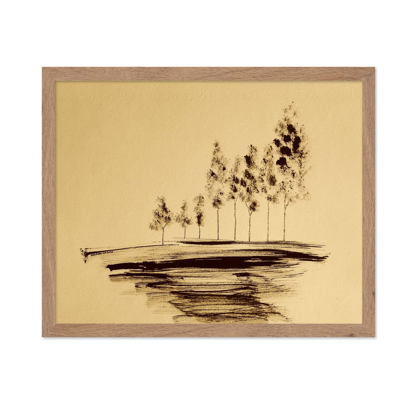 Sepia Tree Horizon