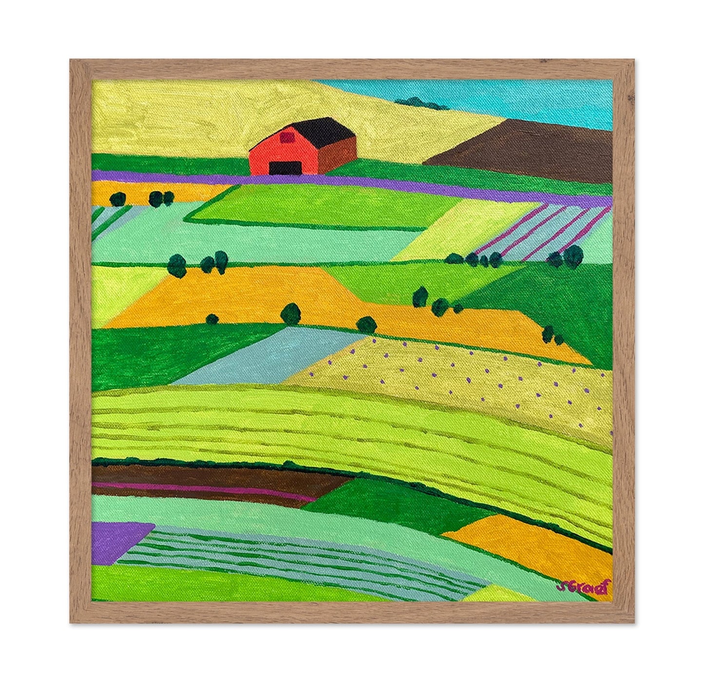 Patchwork Farm Fields