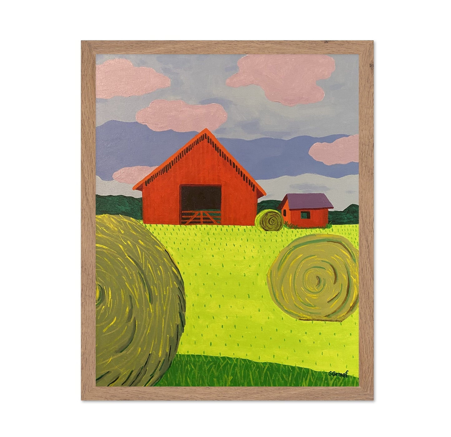 Red Barn Hayfield