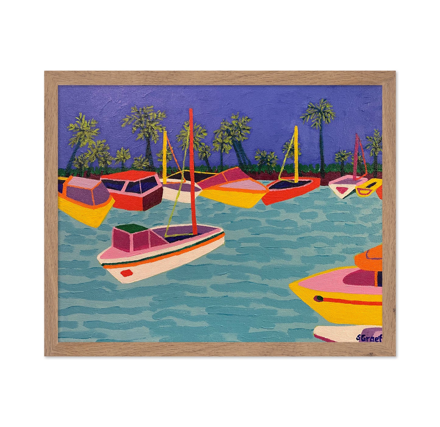 Colorful Boats Lagoon