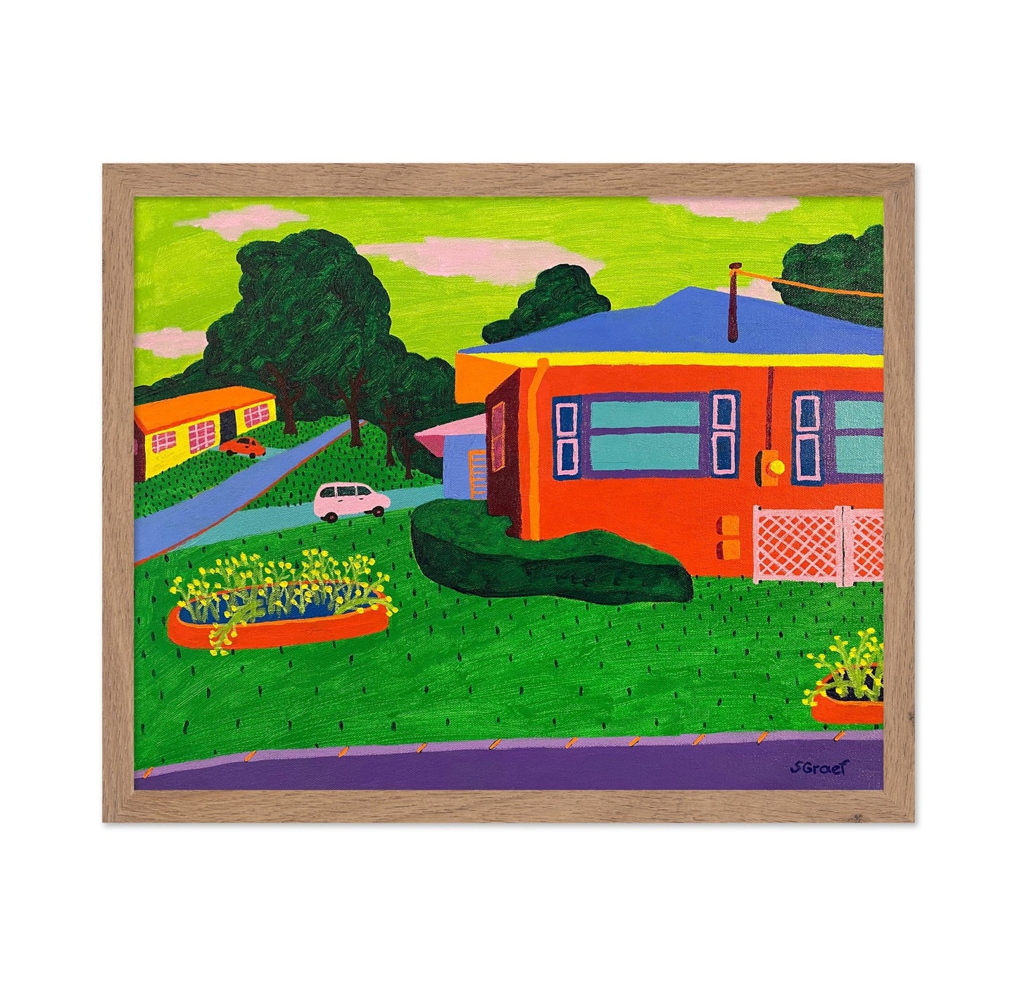Colorful Suburban Yard