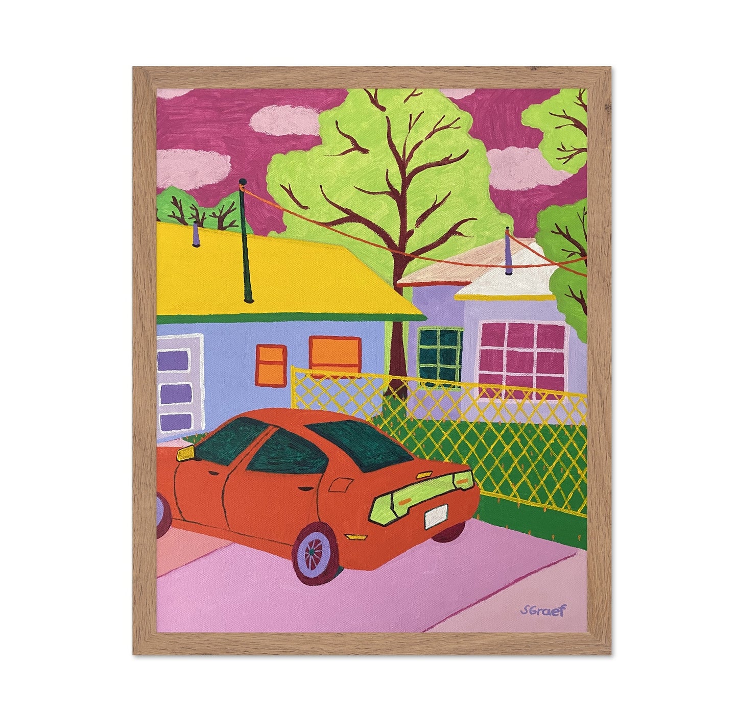 Colorful Suburban Drive
