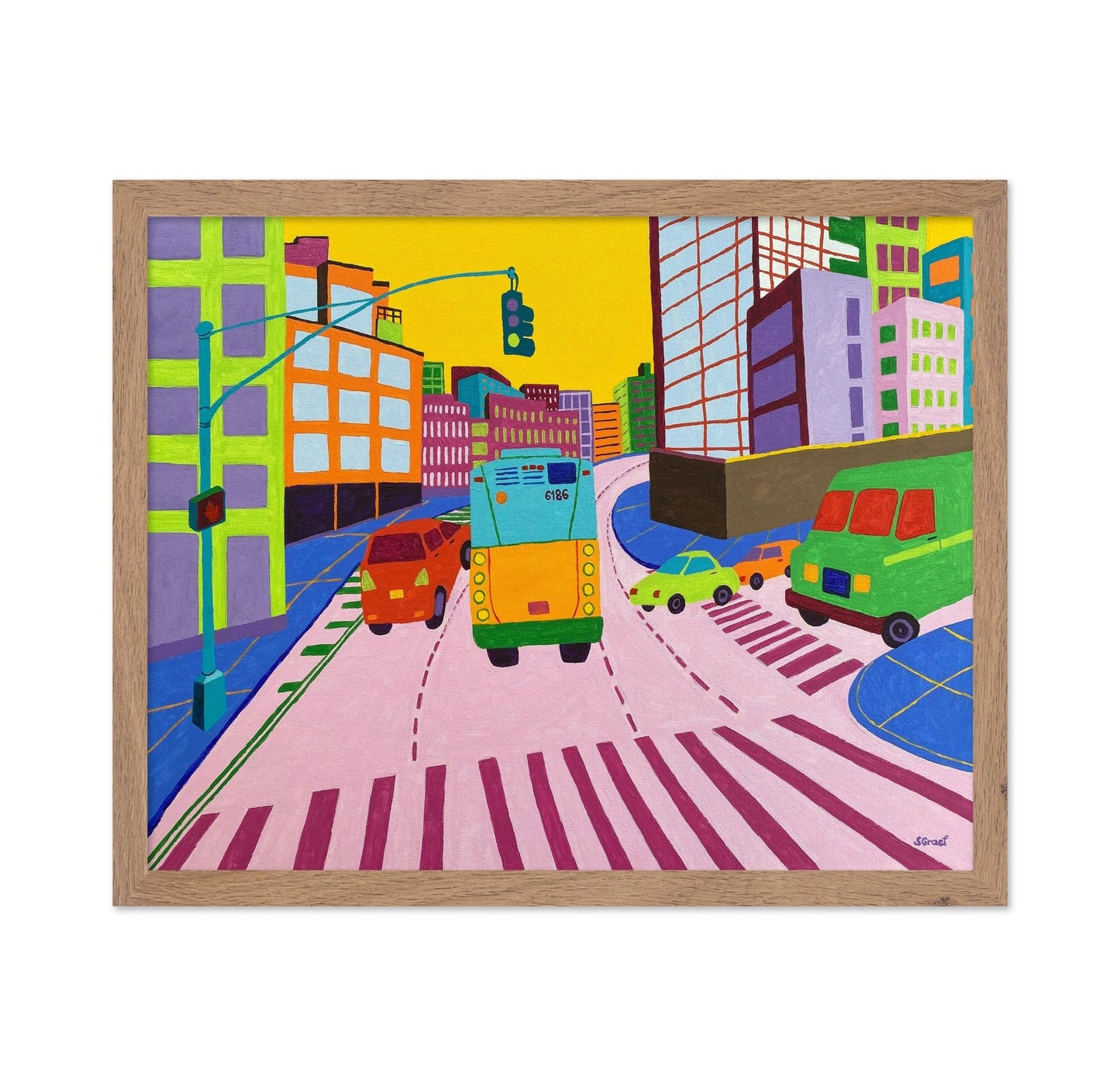 Colorful City Traffic