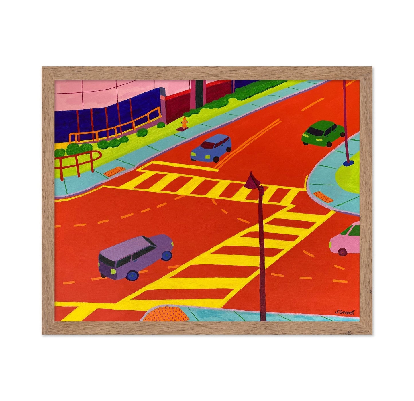 Urban Crosswalk Scene