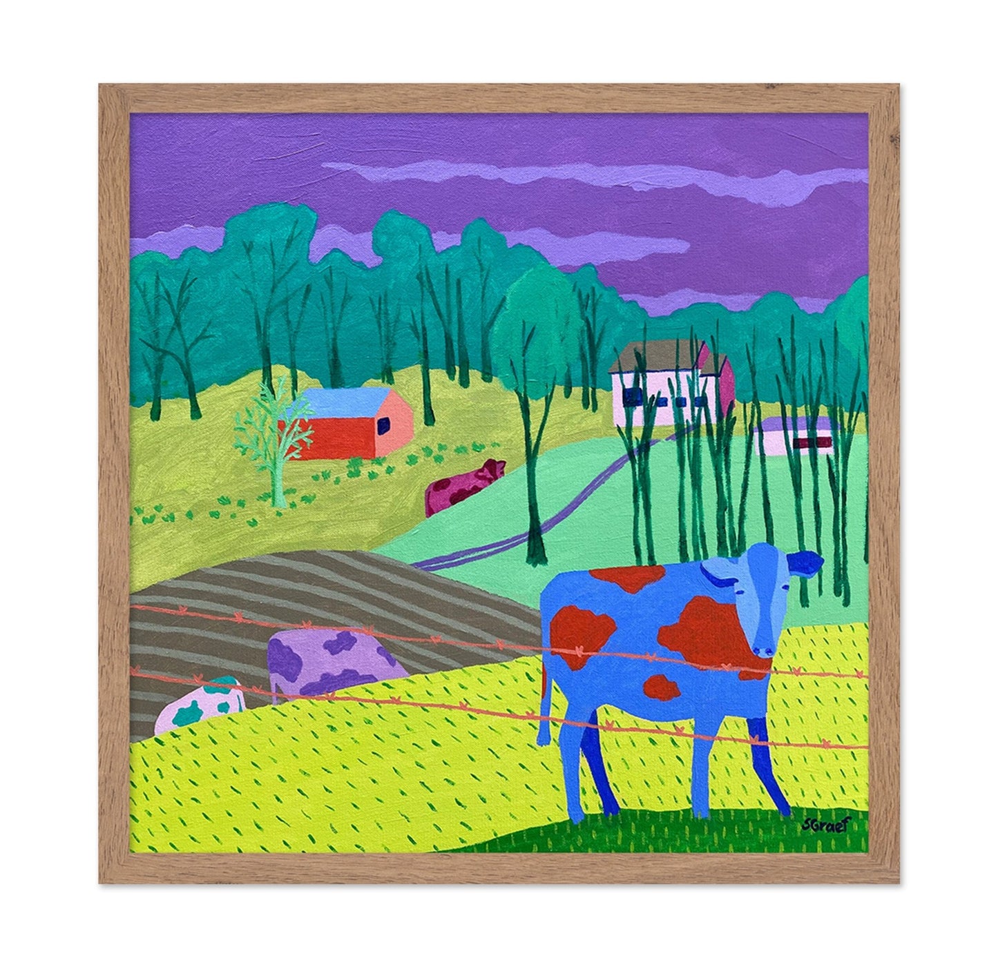 Colorful Farm Landscape No2