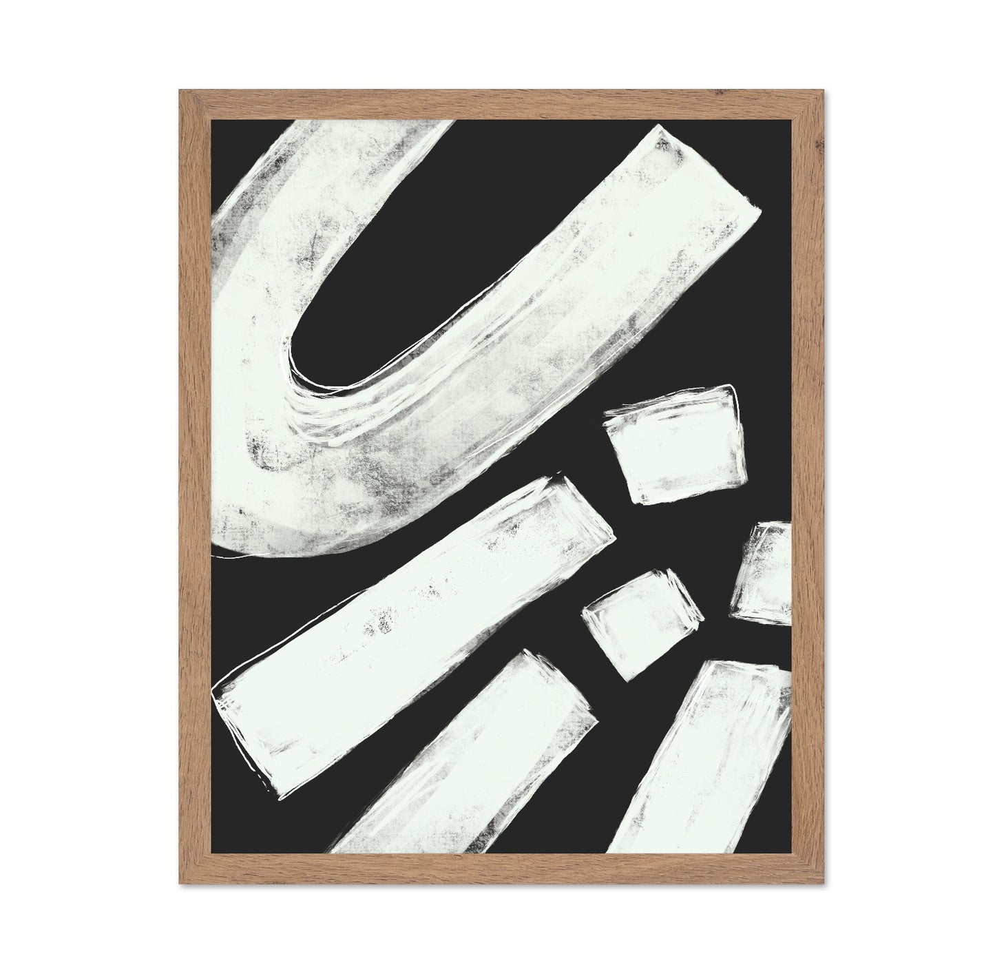 White Brush Strokes