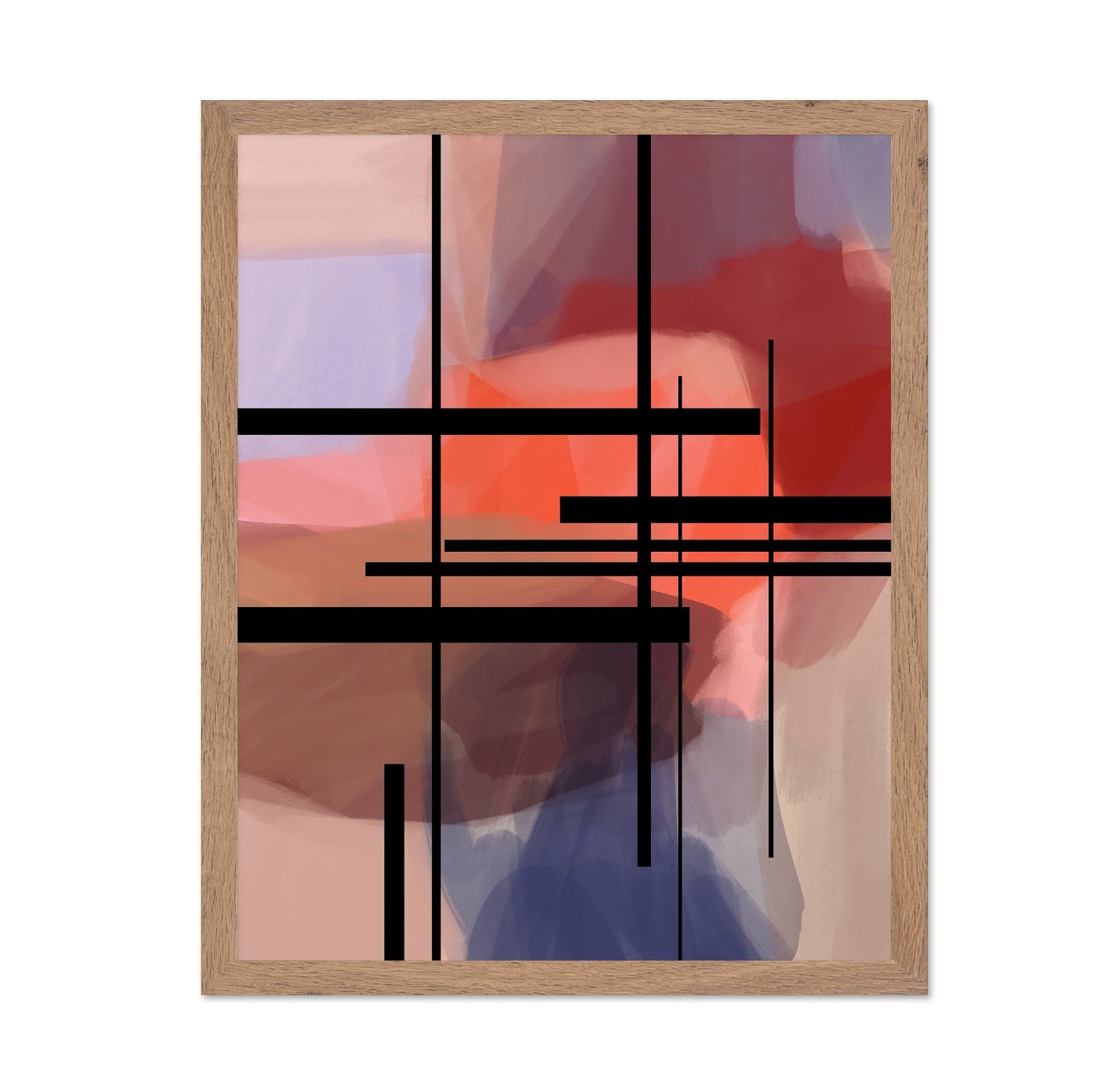 Geometric Color Blocks No6