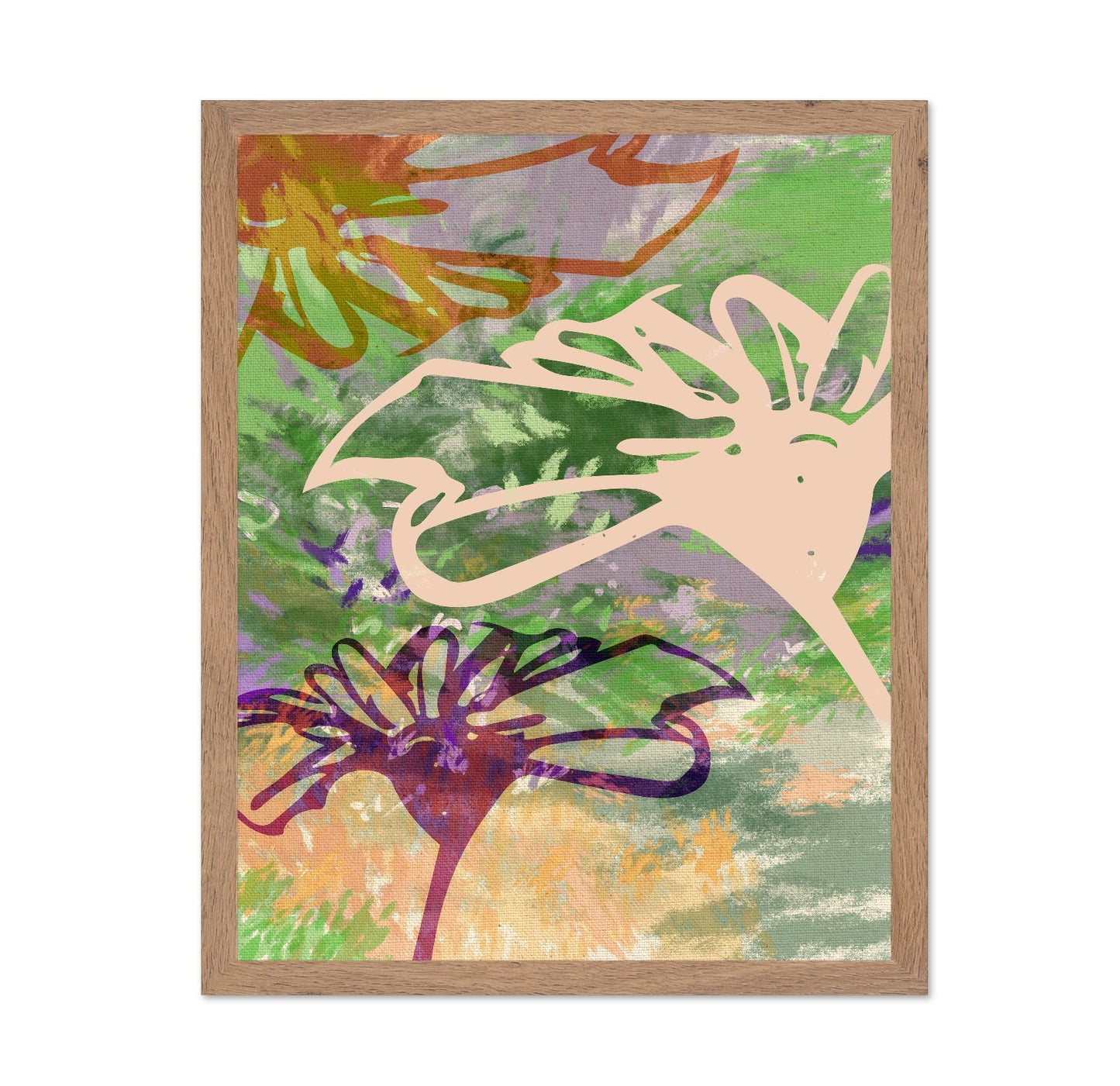 Abstract Floral Layers