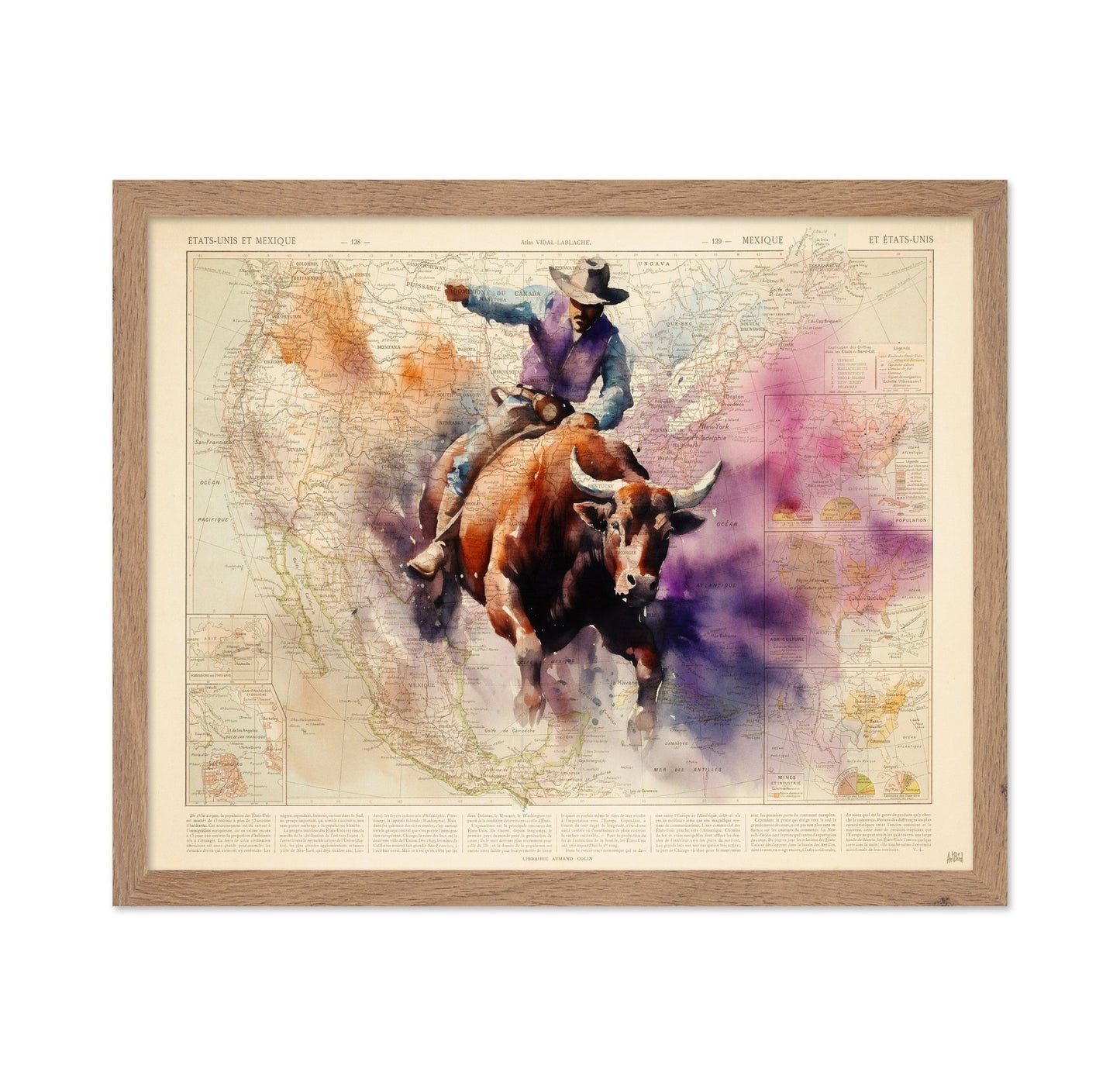 Rodeo Cowboy Map