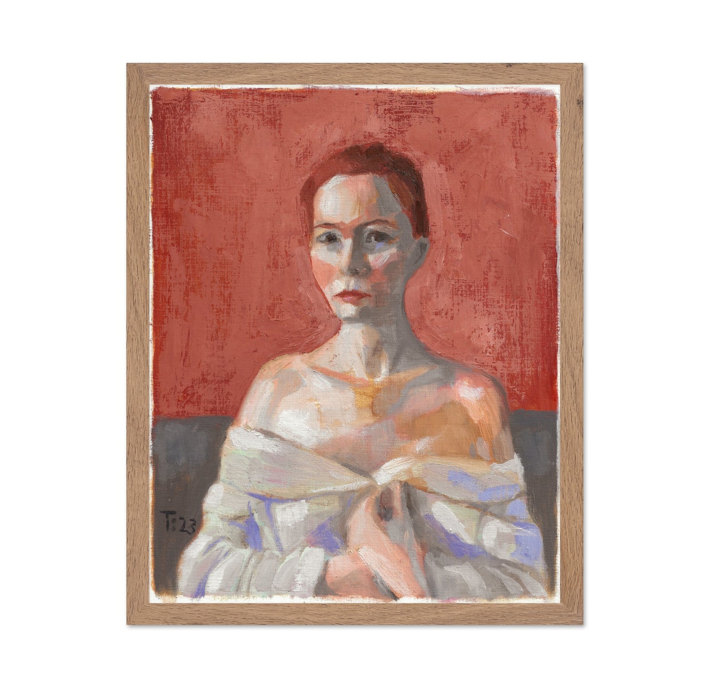 Red Backdrop Portrait