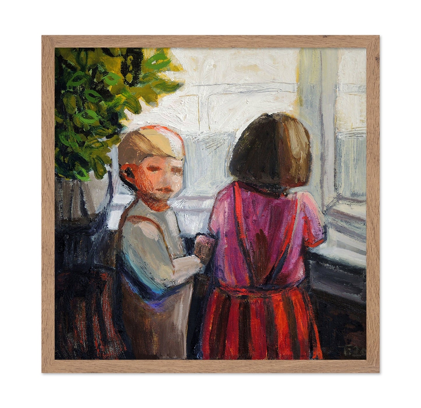 Children By Window
