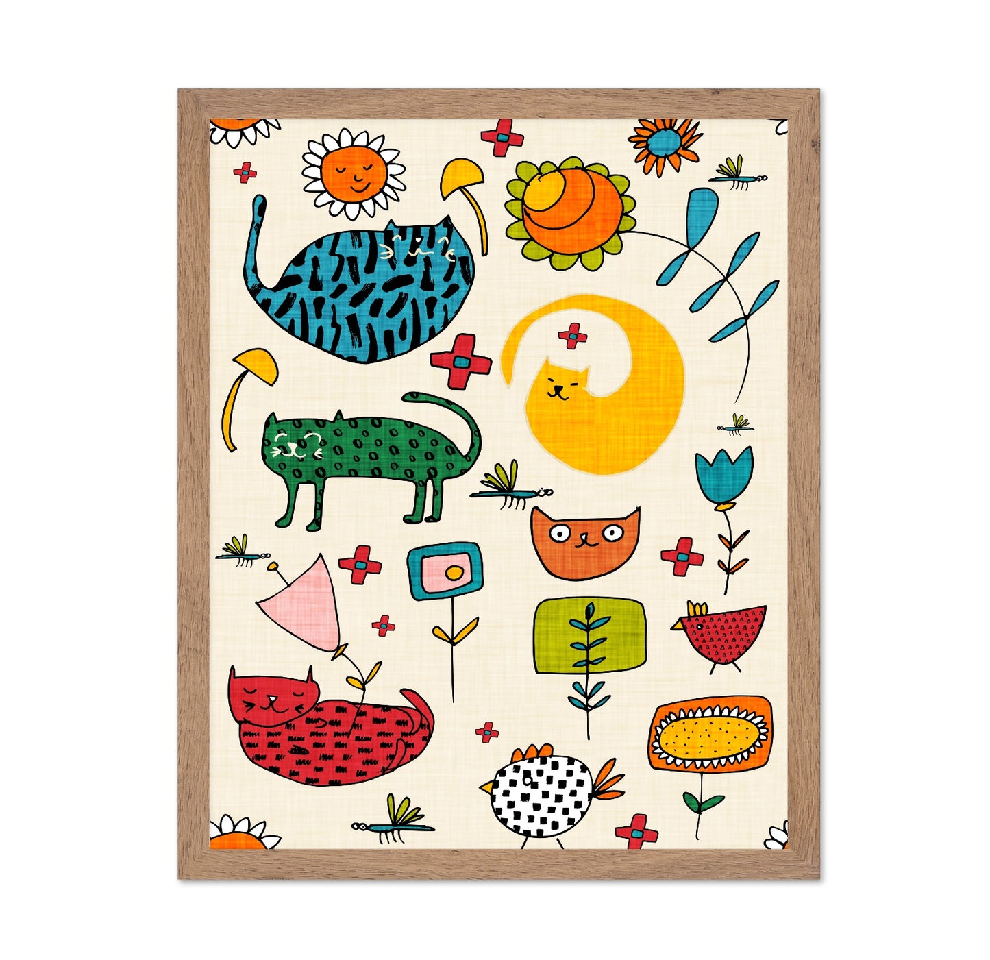 Colorful Cat Pattern