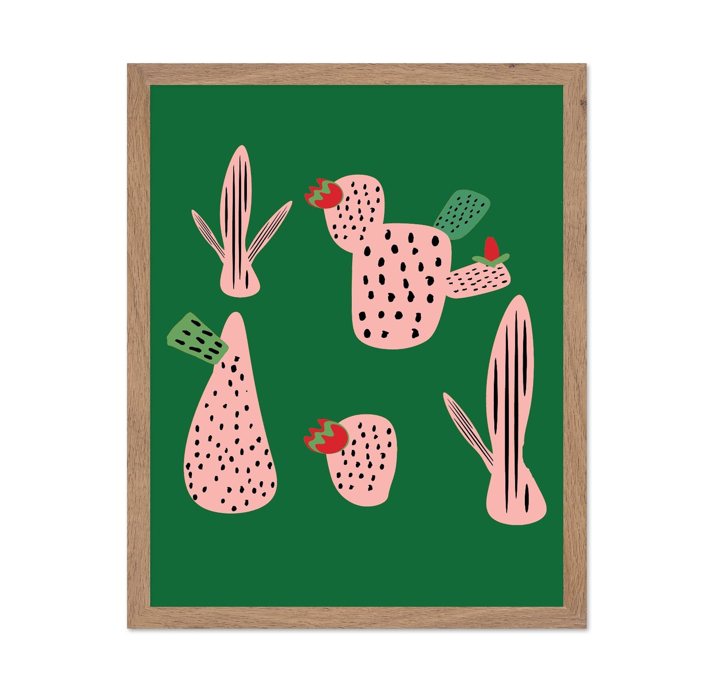 Pink Cactus Pattern