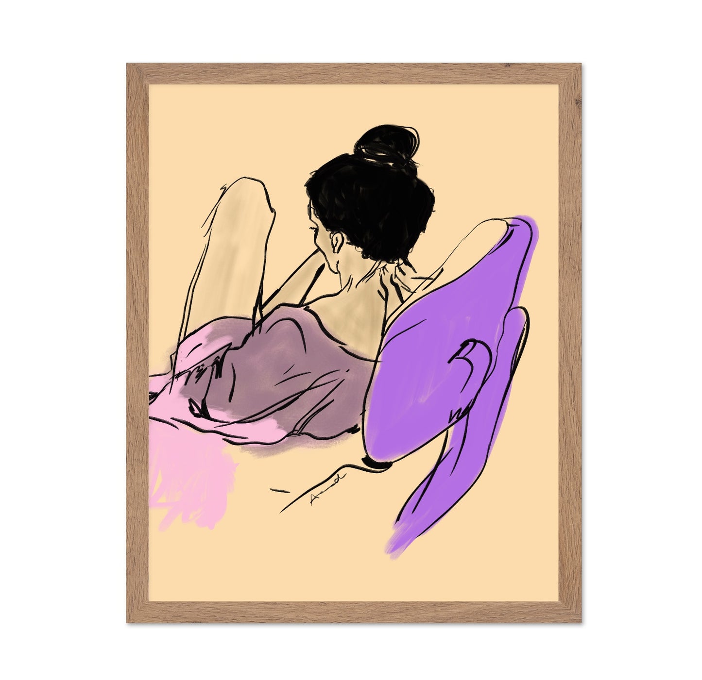 Relaxed Woman Sketch