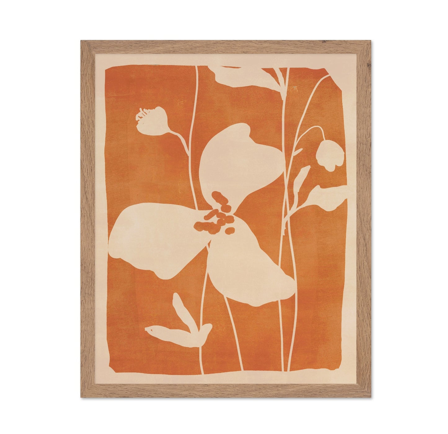 Warm Floral Silhouette