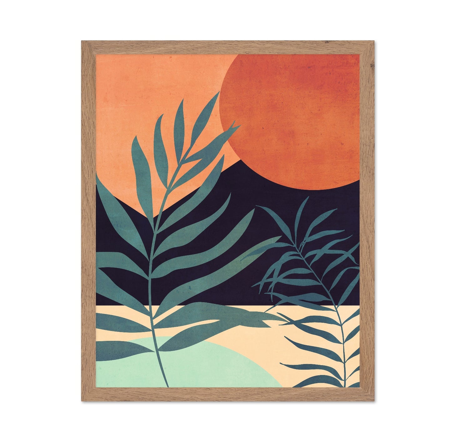 Sunset Palm Silhouette No2