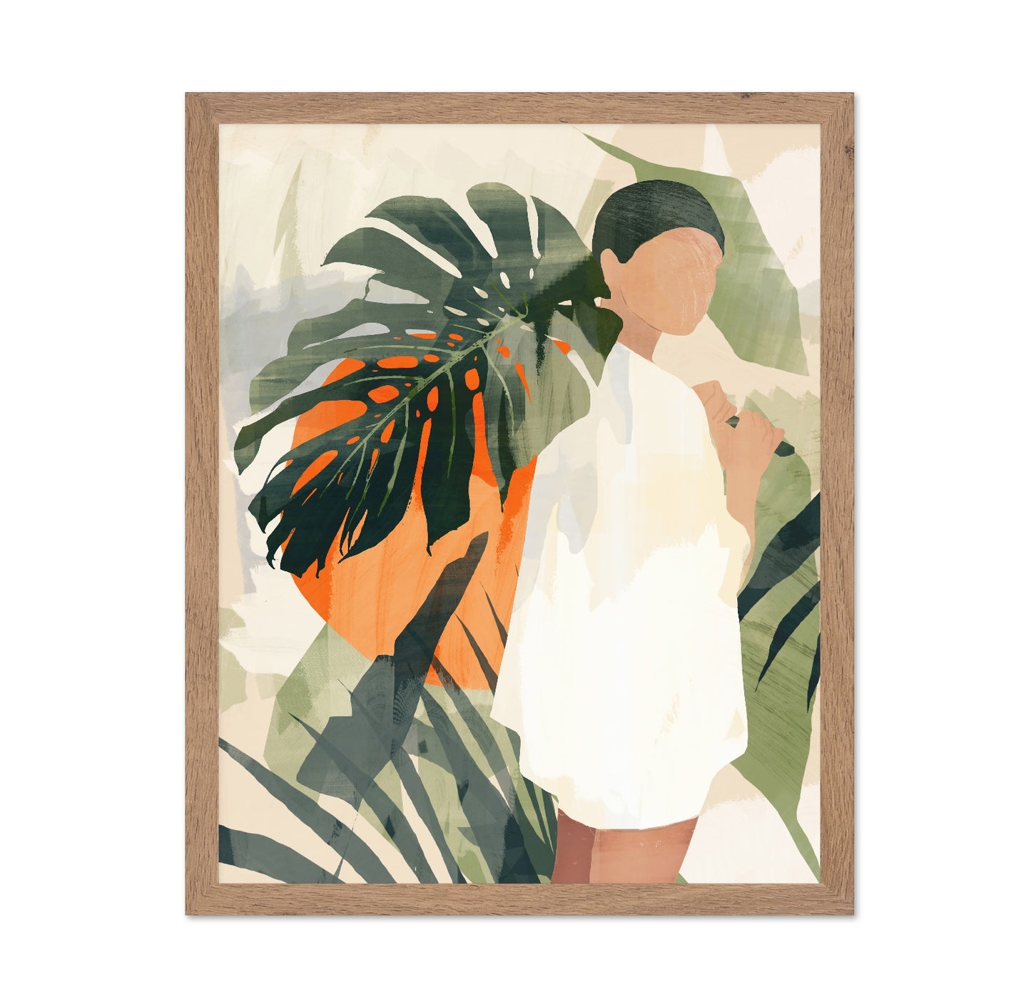 Tropical Woman Silhouette