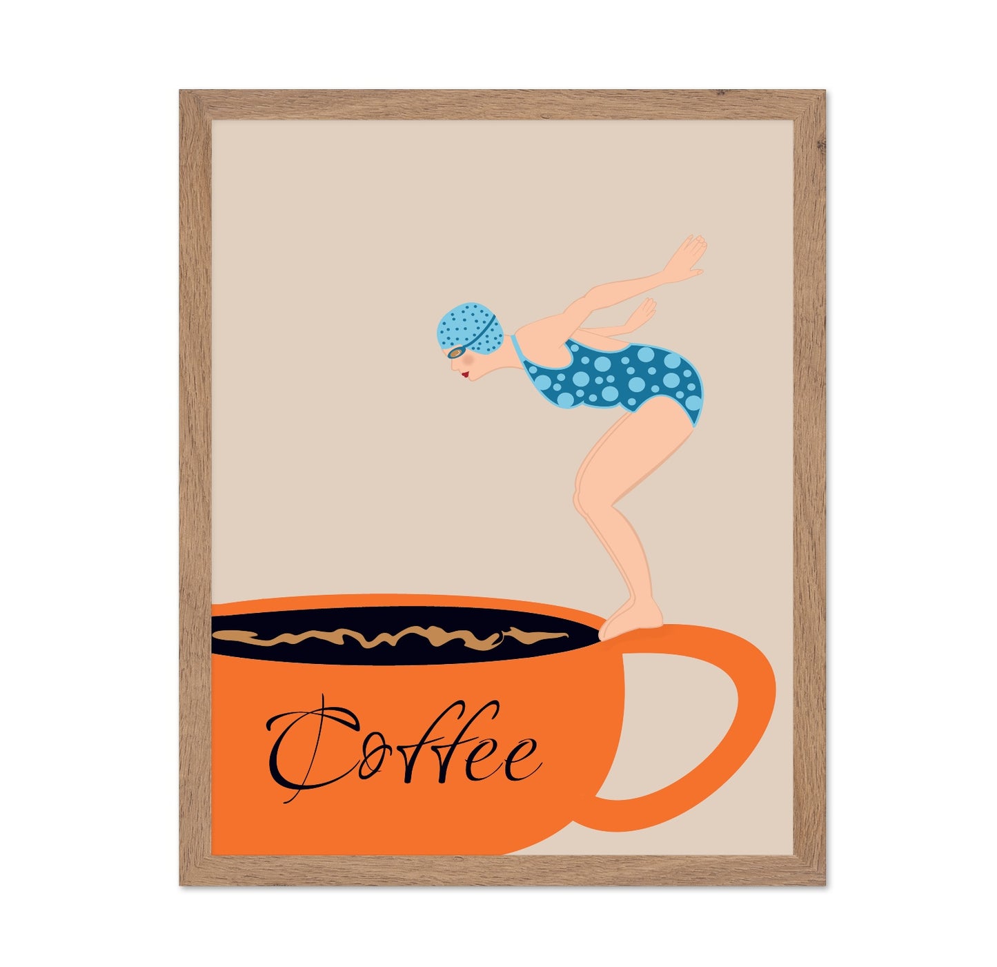 Coffee Dive Illustration