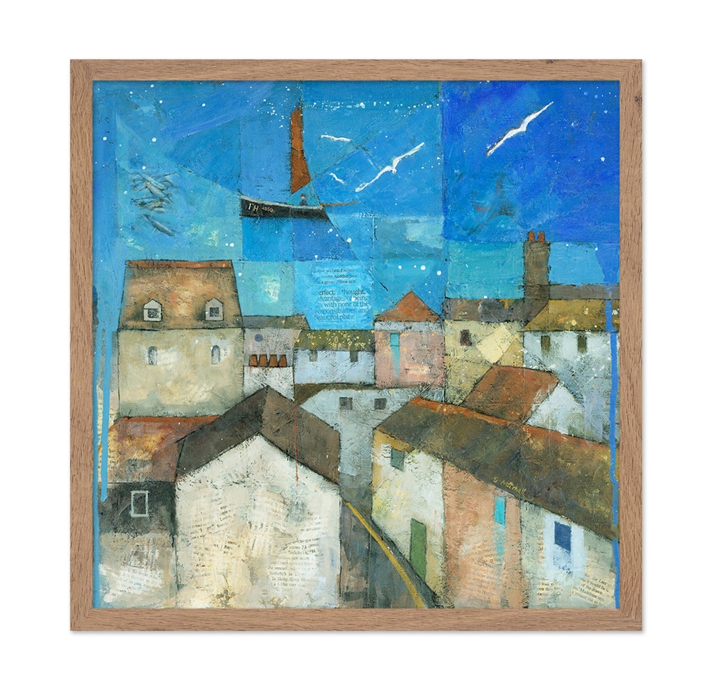 Coastal Village Collage