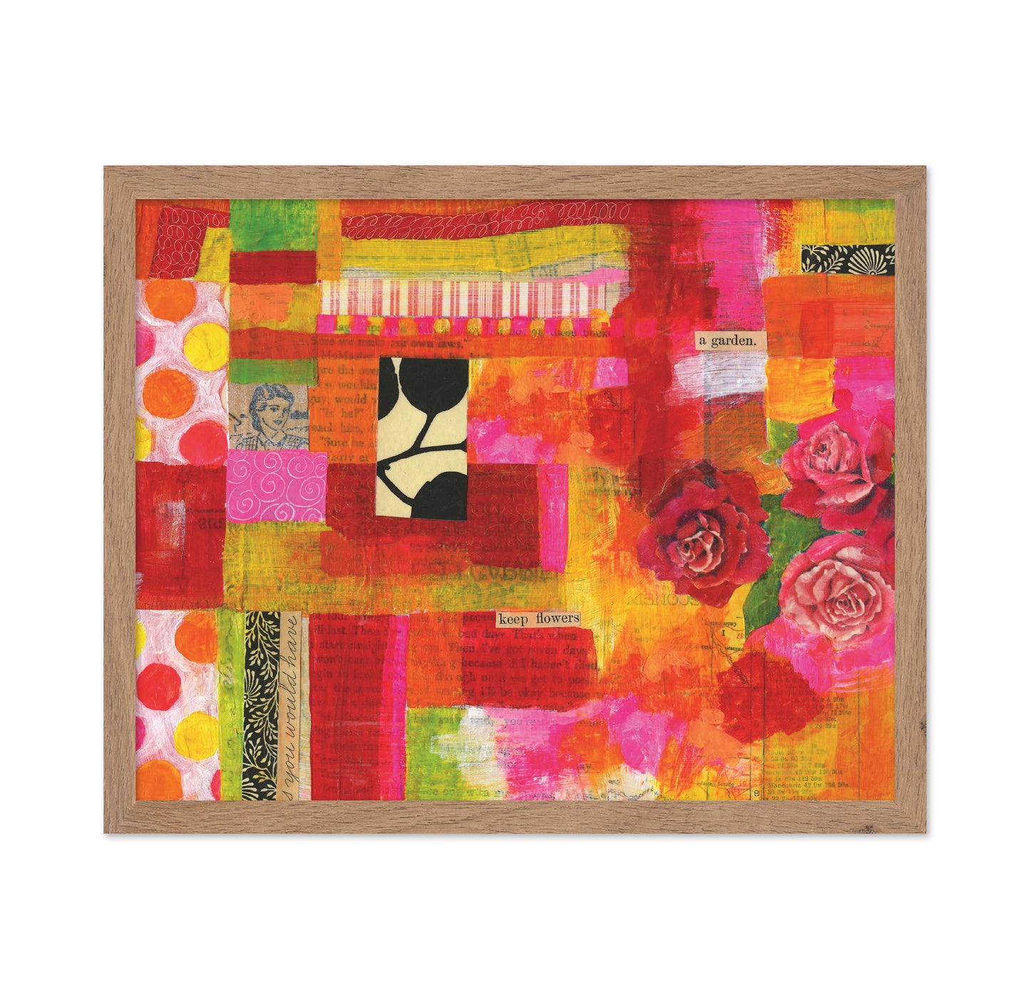 Bright Rose Collage