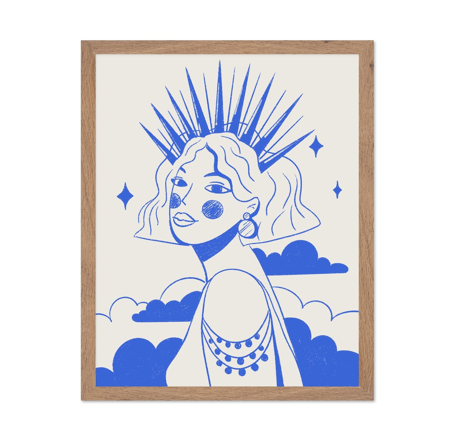 Blue Crown Portrait Girl