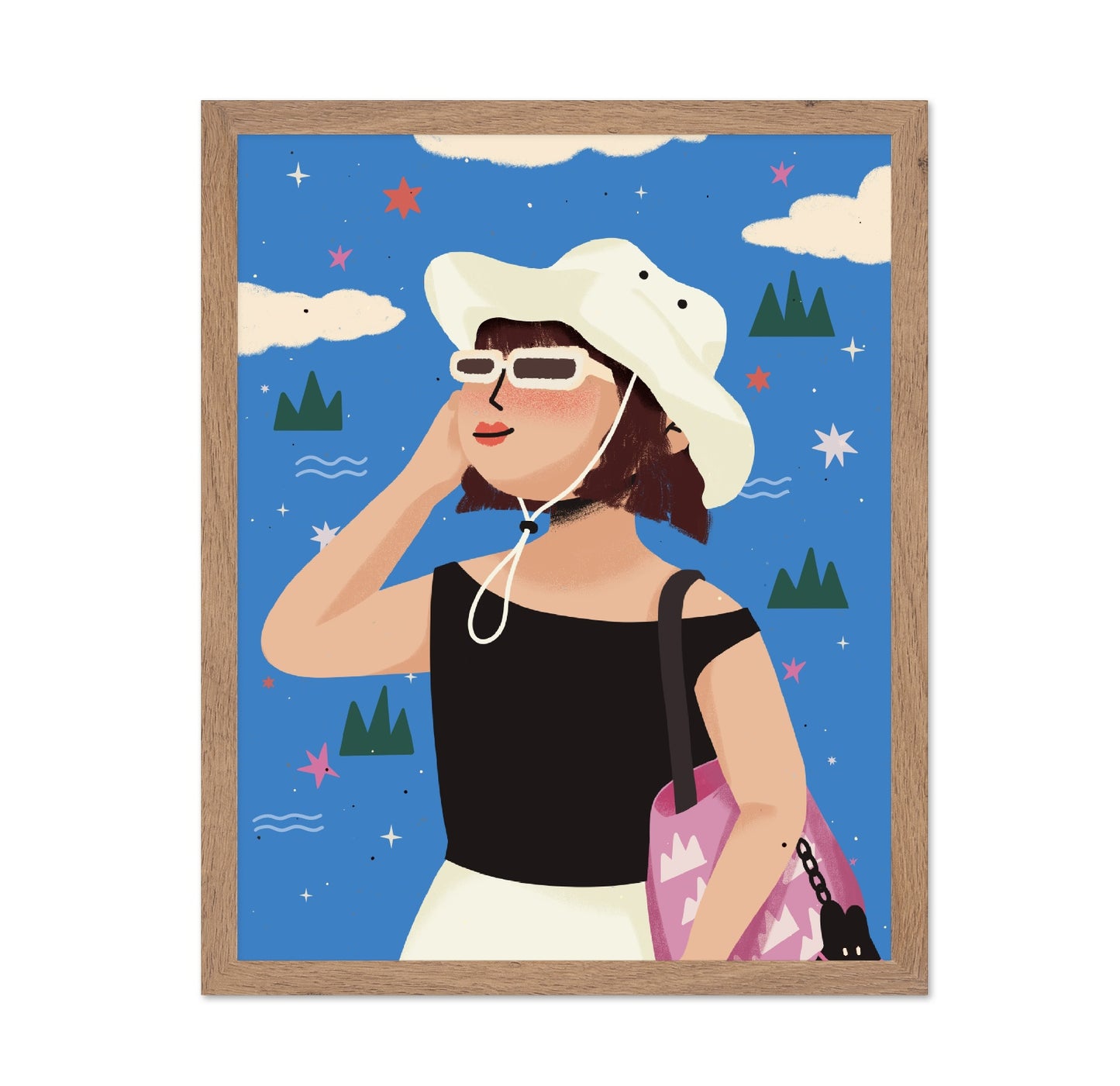 Summer Girl Illustration