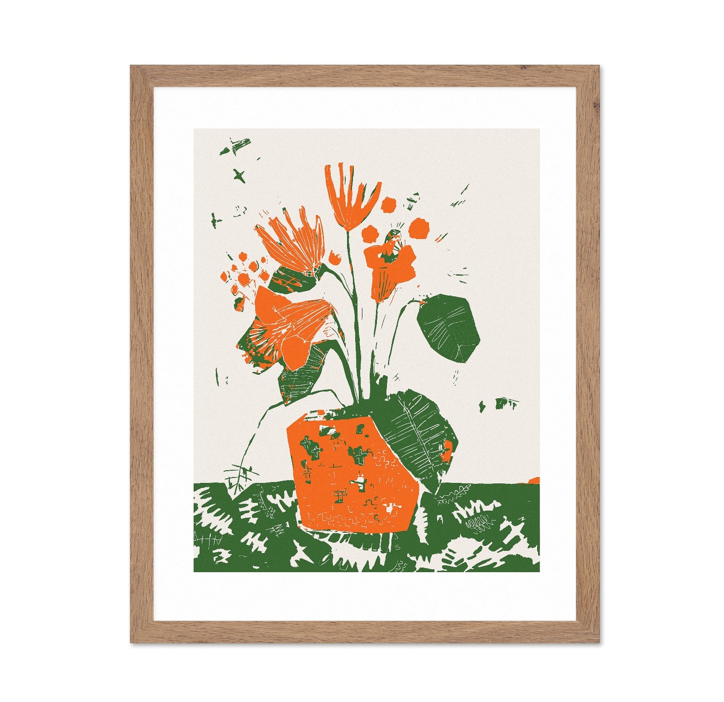 Orange Floral