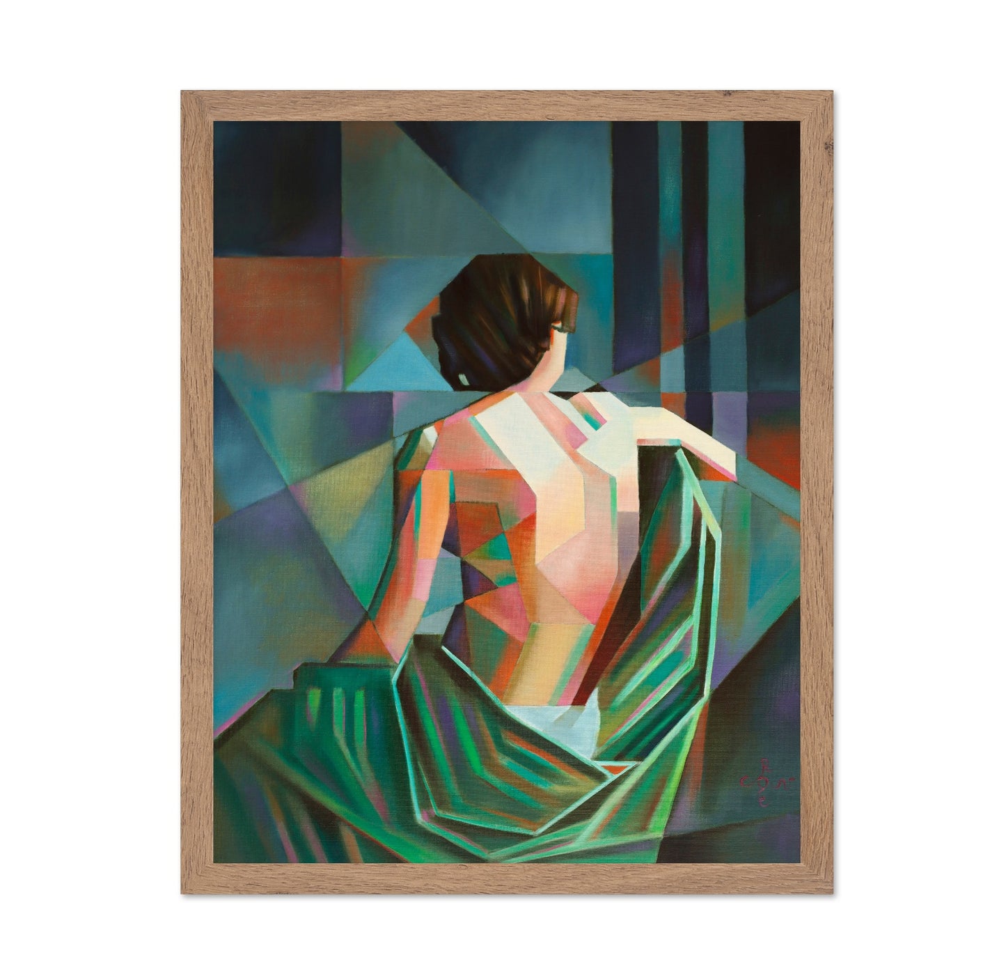 Geometric Seated Figure