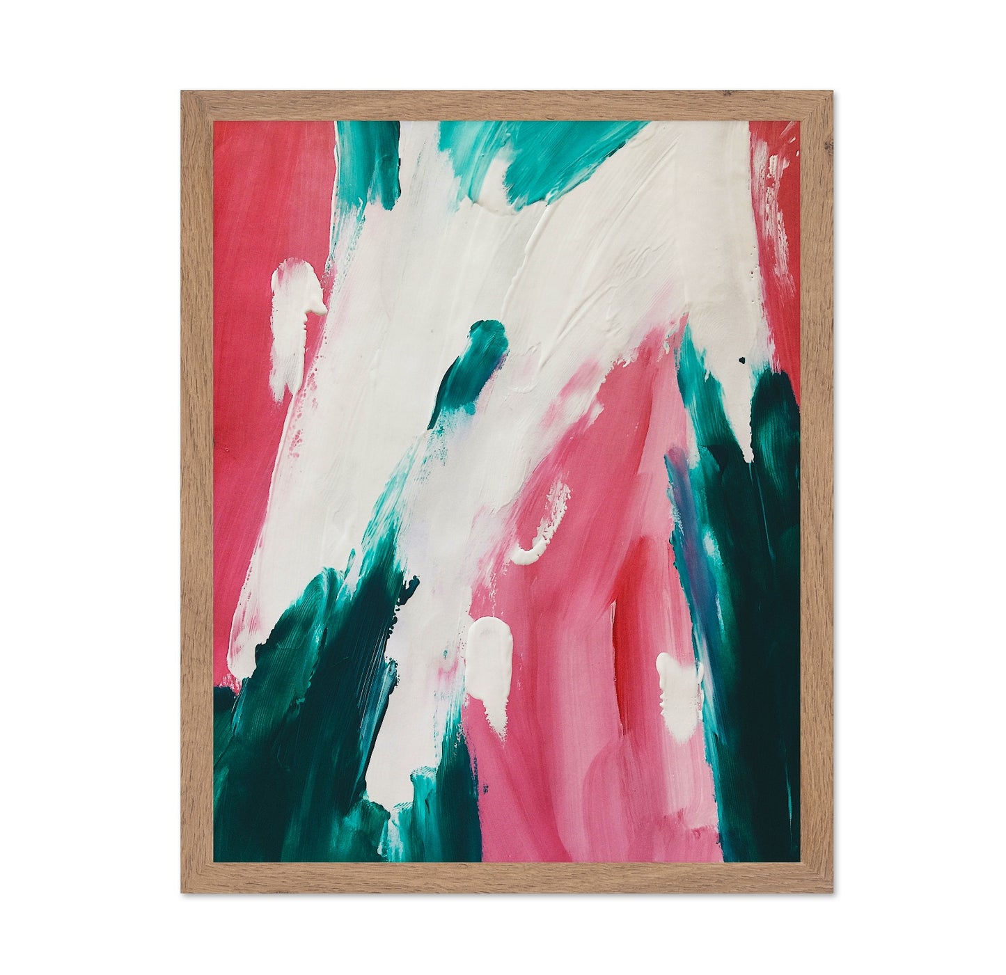 Teal Pink Brush Flow