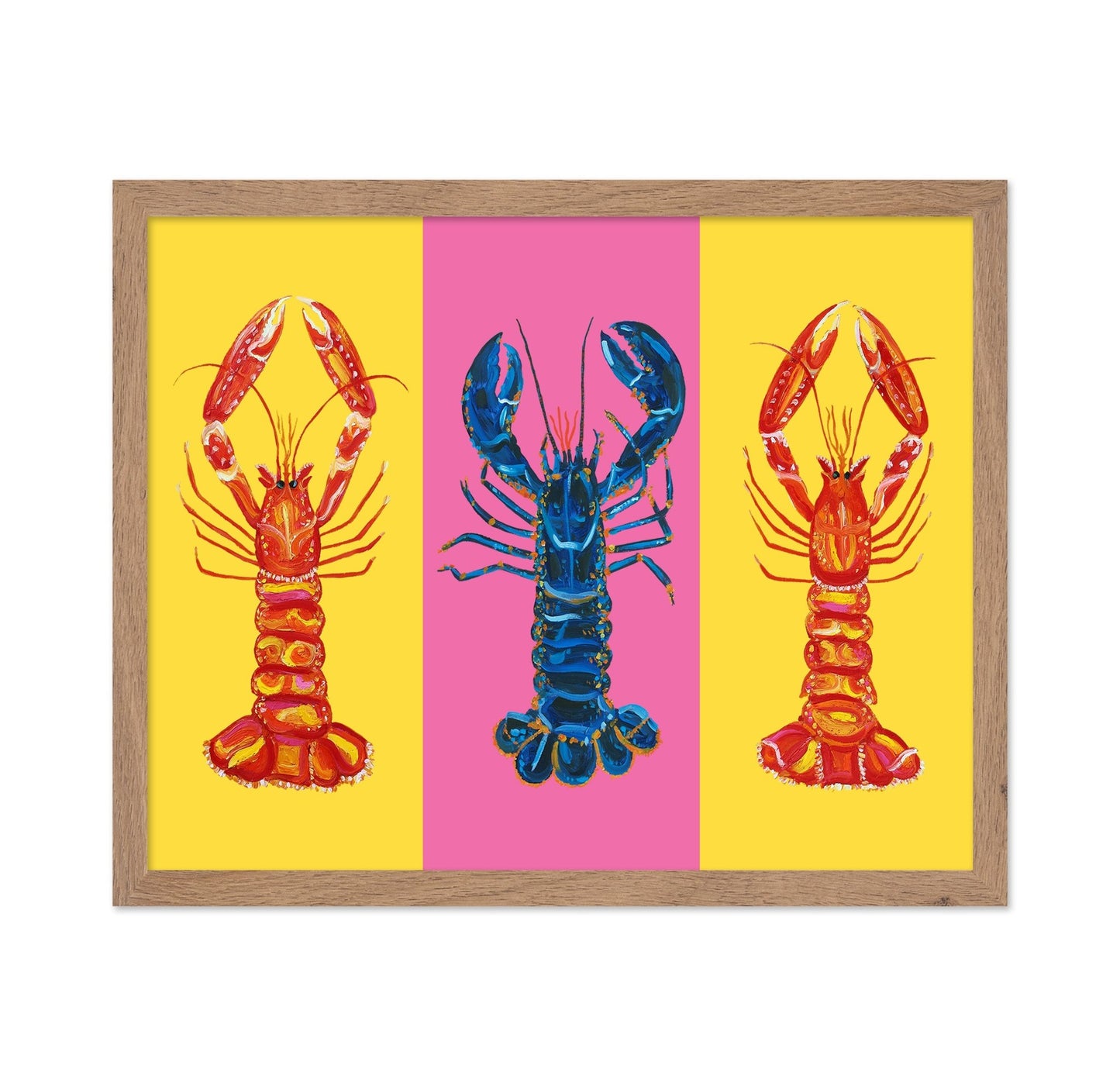 Colorful Lobster Trio