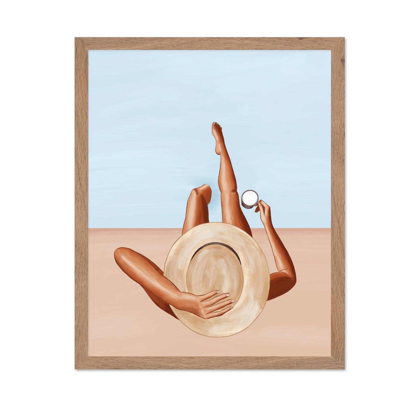 Relaxed Beach Moment